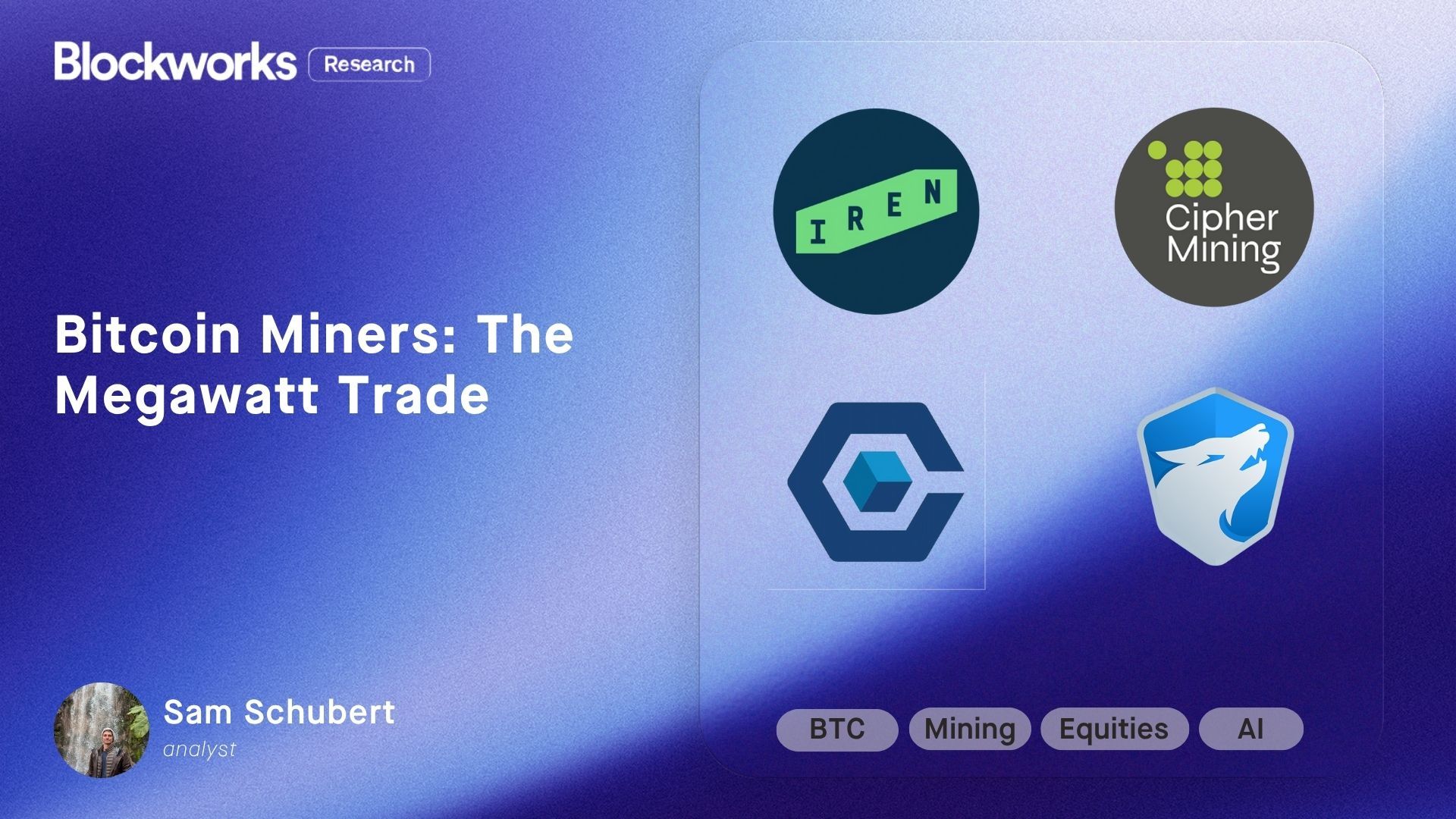 Bitcoin Miners: The Megawatt Trade | Blockworks Research