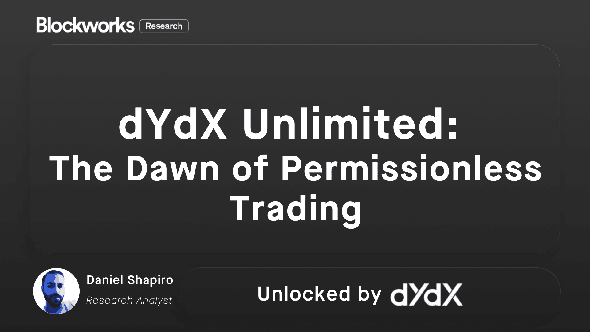 dYdX (ETHDYDX) Live Price, Data & Chart History - Blockworks
